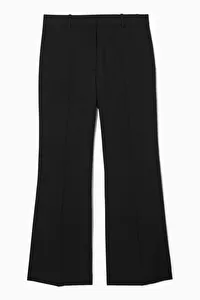 REGULAR FLARED WOOL PANTS